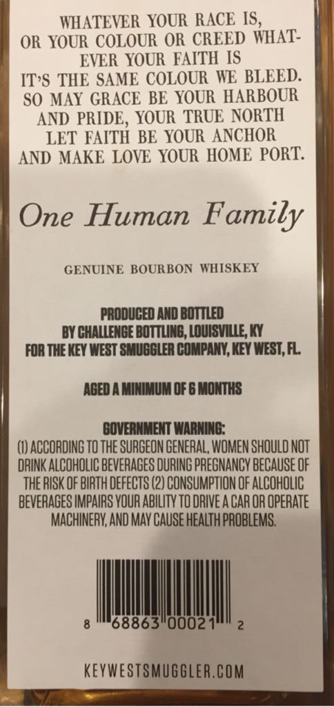 Key West Smuggler Company Bourbon - Challenge (750 mL) alcohol collectible [Barcode 868863000212] - Main Image 2