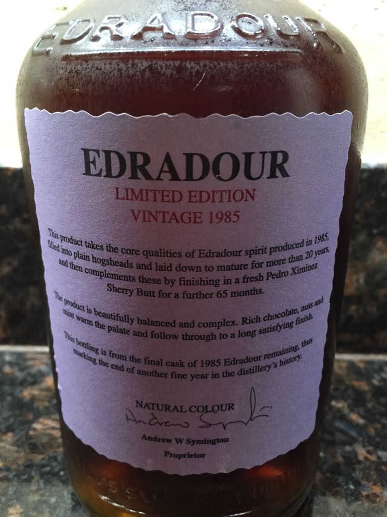 Edradour - Edradour Distillery Company, Ltd. (750mL) alcohol collectible [Barcode 873094001006] - Main Image 2