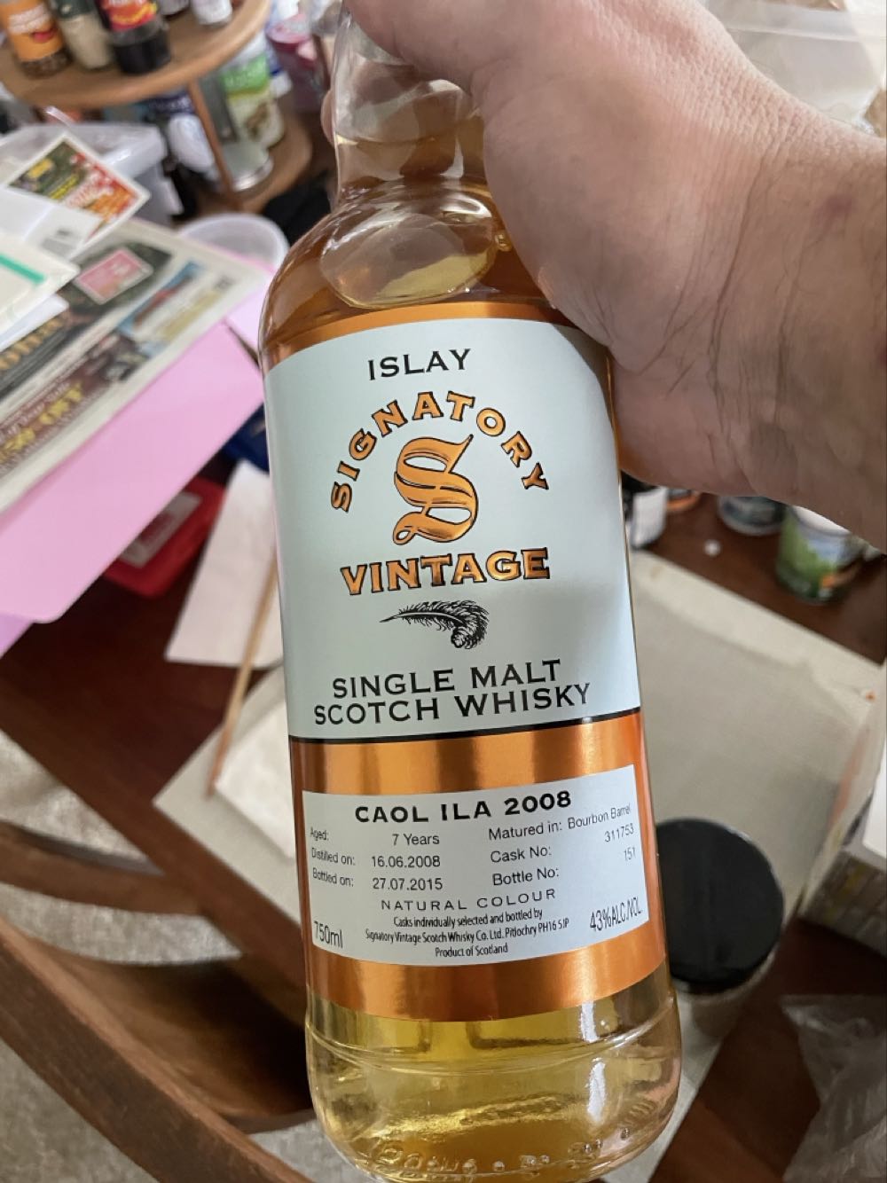 Signatory Vintage Caol Ila 2008 - Caol Ila (750 mL) alcohol collectible [Barcode 873094004632] - Main Image 2