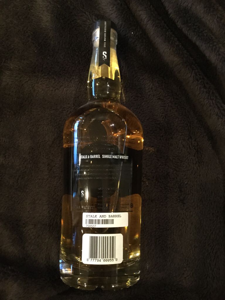 Stalk & Barrel Handmade Single Malt Whisky - Still Waters Distillery (750 mL) alcohol collectible [Barcode 877794000550] - Main Image 2