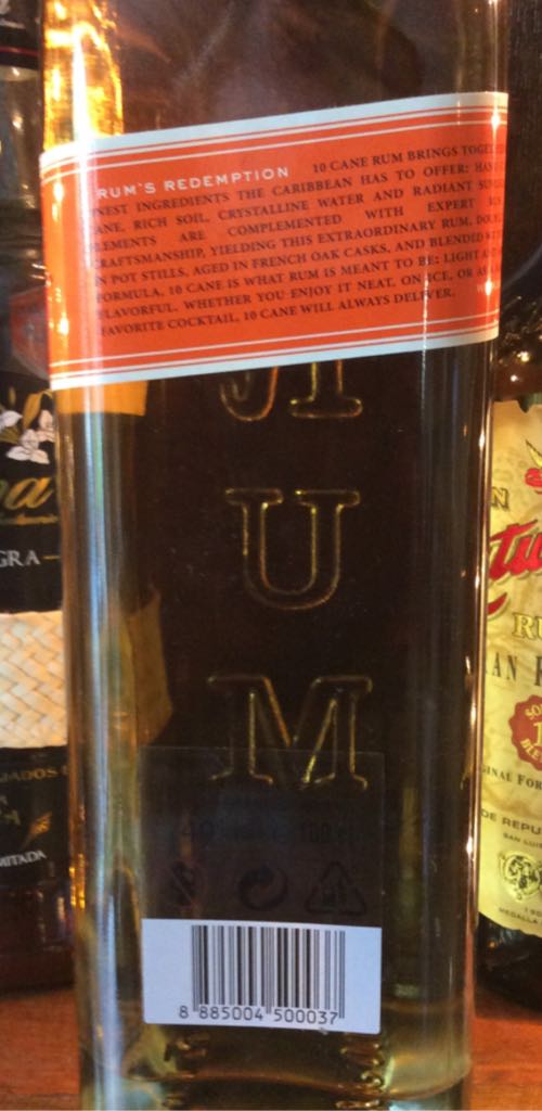 10 Cane Rum - Kingdom Of Rum (1000 mL) alcohol collectible [Barcode 8885004500037] - Main Image 2