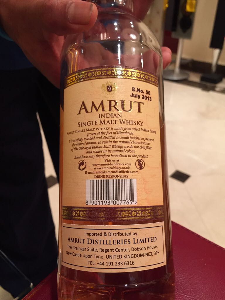 Amrut - Amrut Distilleries Ltd (700mL) alcohol collectible [Barcode 8901193007765] - Main Image 2