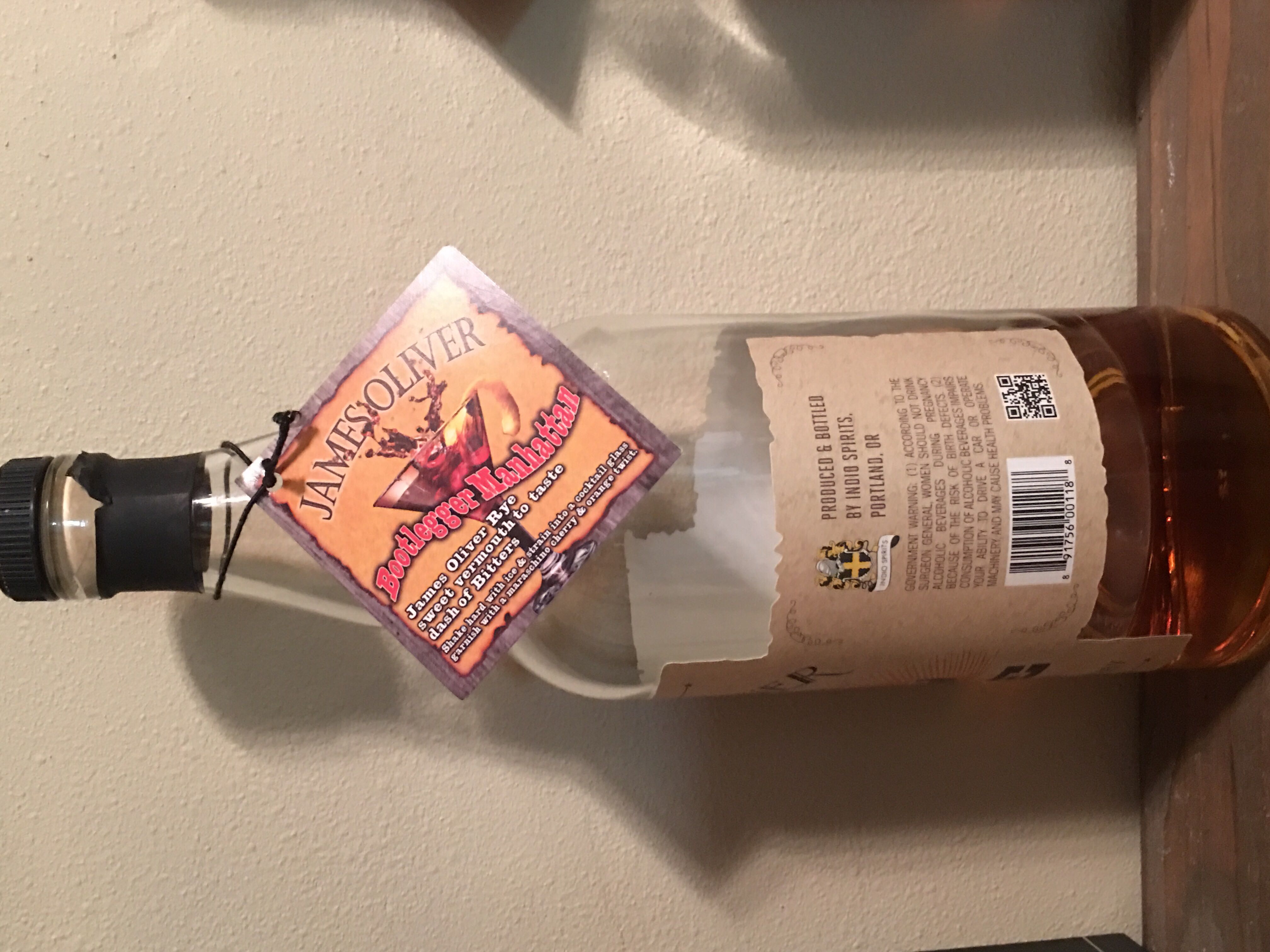 James Oliver Rye Whiskey - Indio Spirits Distillery (750 mL) alcohol collectible [Barcode 891756001188] - Main Image 2