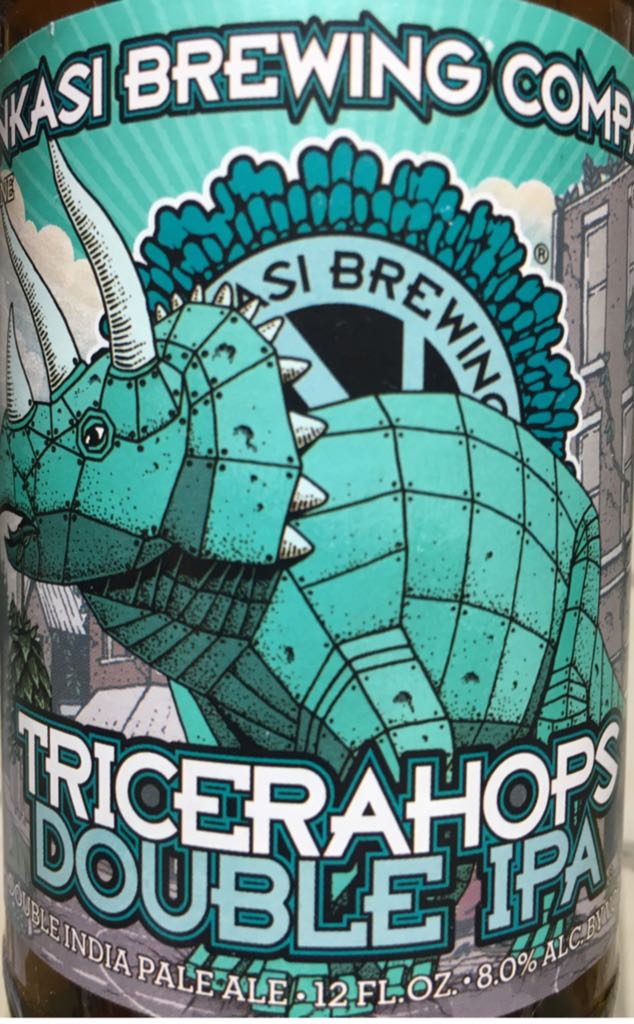 Tricerahops Double IPA  - Ninkasi Brewing Co (12 fl. oz.) alcohol collectible [Barcode 892376002388] - Main Image 1