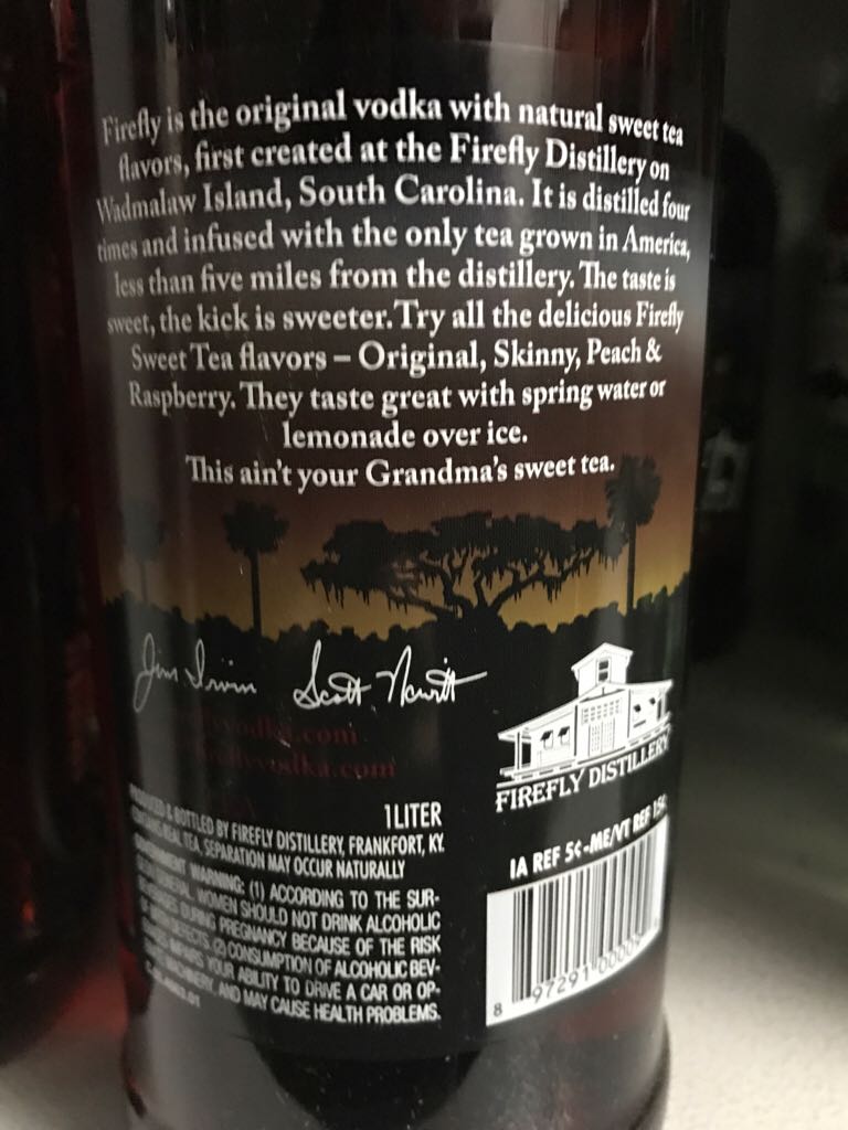 Firefly Mint Tea - Firefly Distillery (50 mL) alcohol collectible [Barcode 897291000099] - Main Image 2