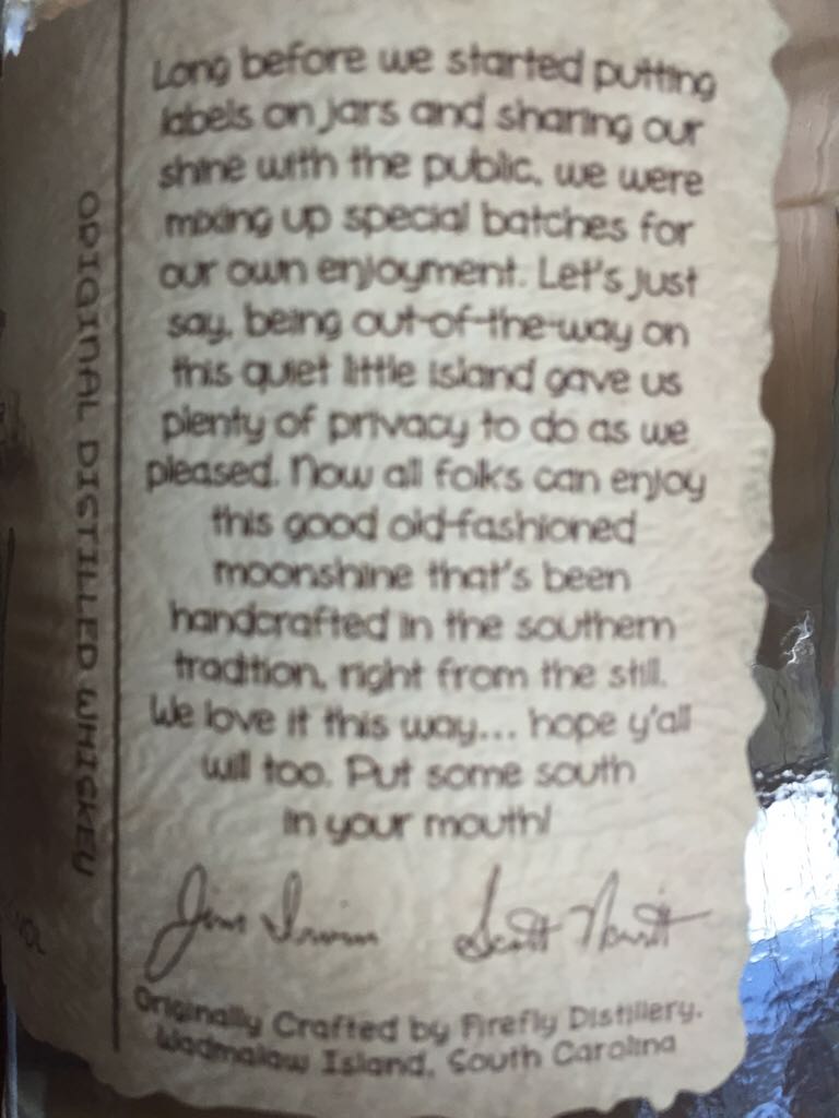 Firefly Moonshine - FireFly (750 mL) alcohol collectible [Barcode 897291000617] - Main Image 2