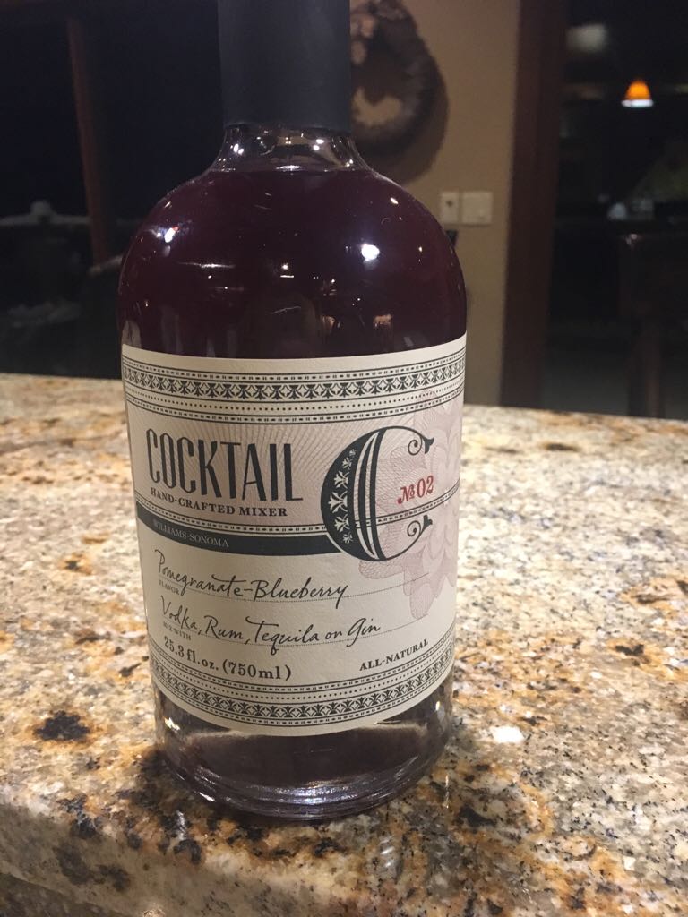 Pomegranate-Blueberry  - William Sonoma (750 mL) alcohol collectible [Barcode 898406001697] - Main Image 1