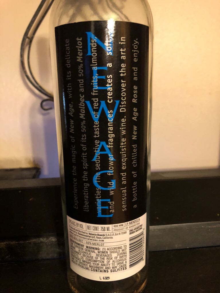 New Age - Valentin Bianchi (750 mL) alcohol collectible [Barcode 899911000472] - Main Image 2