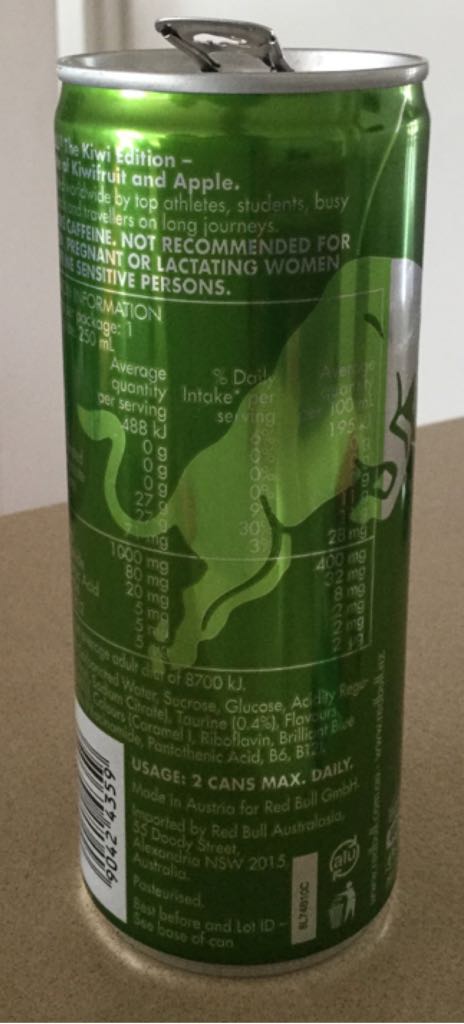 Red Bull The KIWI Edition - Red Bull (250mL) alcohol collectible [Barcode 90424359] - Main Image 2