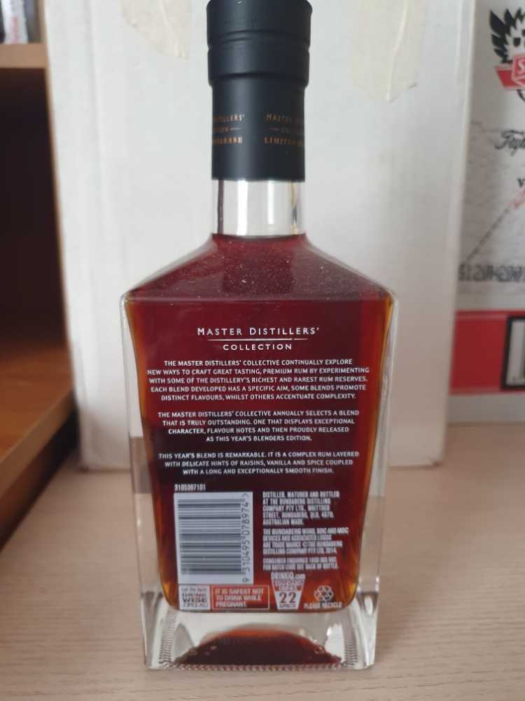 Bundaberg Blenders Edition 2014 - The Bundaberg Distilling Company (700 mL) alcohol collectible [Barcode 9310495078974] - Main Image 2