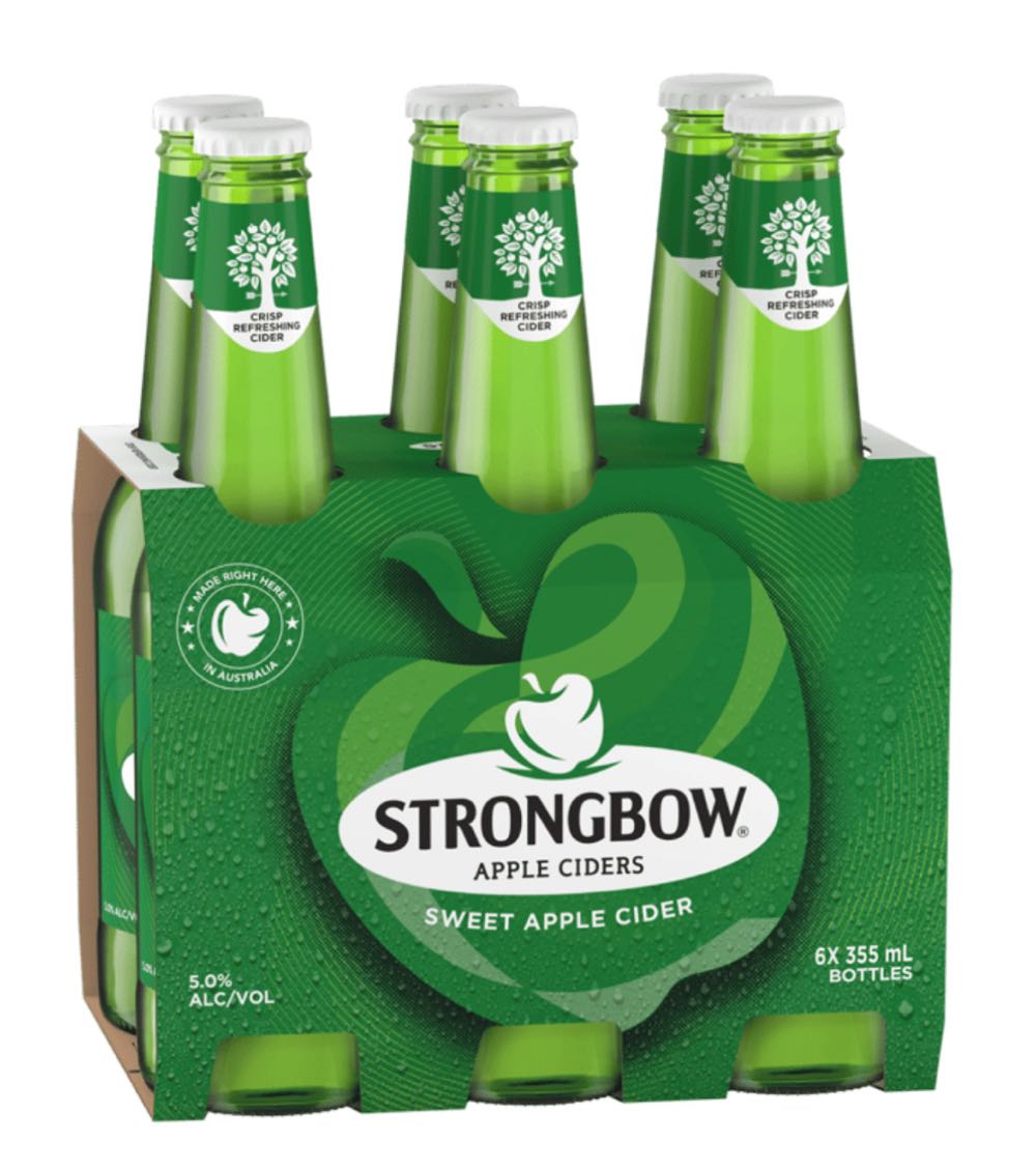 Strongbow Sweet Apple Cider - Strongbow (355mL) alcohol collectible [Barcode 9320000114707] - Main Image 4