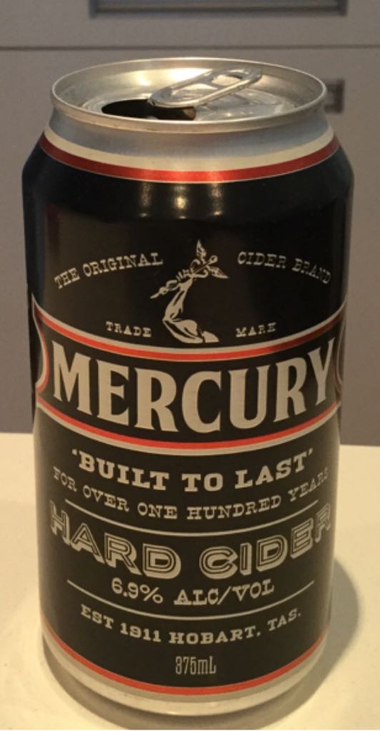 Mercury Hard Cider - CUB (375mL) alcohol collectible [Barcode 9320000500074] - Main Image 2