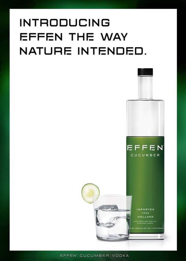 Effen Cucumber Vodka - Effen Import Co. (750 mL) alcohol collectible - Main Image 2
