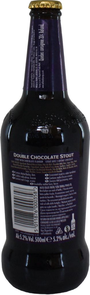 Double Chocolate Stout - Wells & Young (500 mL) alcohol collectible - Main Image 2