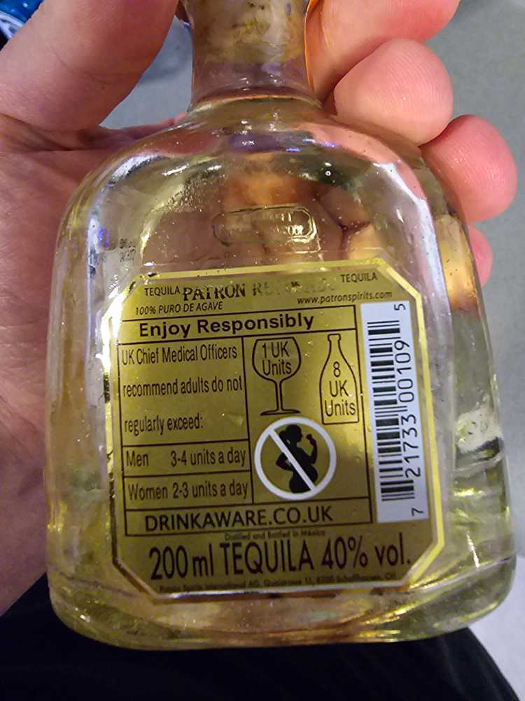 Patrón Reposado - The Patron Spirits Company (200 mL) alcohol collectible - Main Image 2