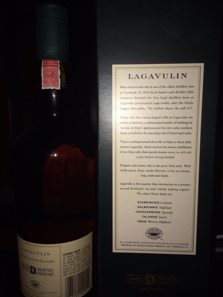 Lagavulin 16yr - Lagavulin Distillery (750 mL) alcohol collectible - Main Image 2
