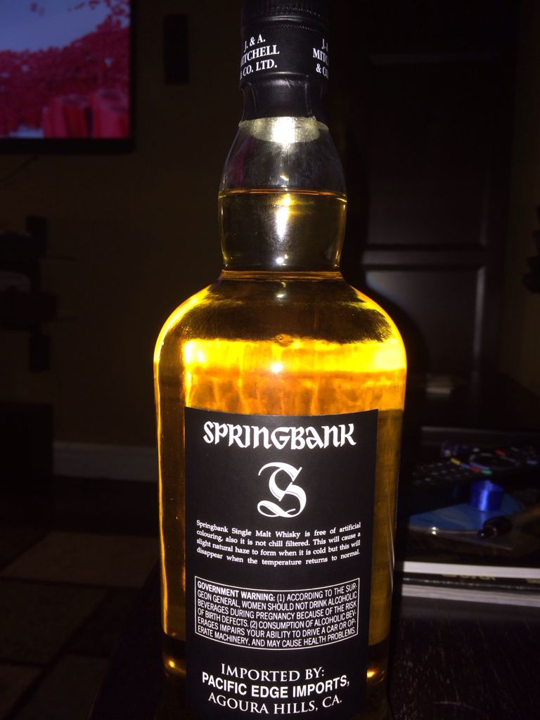 Springbank 18yr - Springbank (750 mL) alcohol collectible - Main Image 2