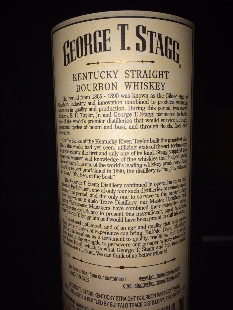 George T. Stagg 2013 - Buffalo Trace (750 mL) alcohol collectible - Main Image 2