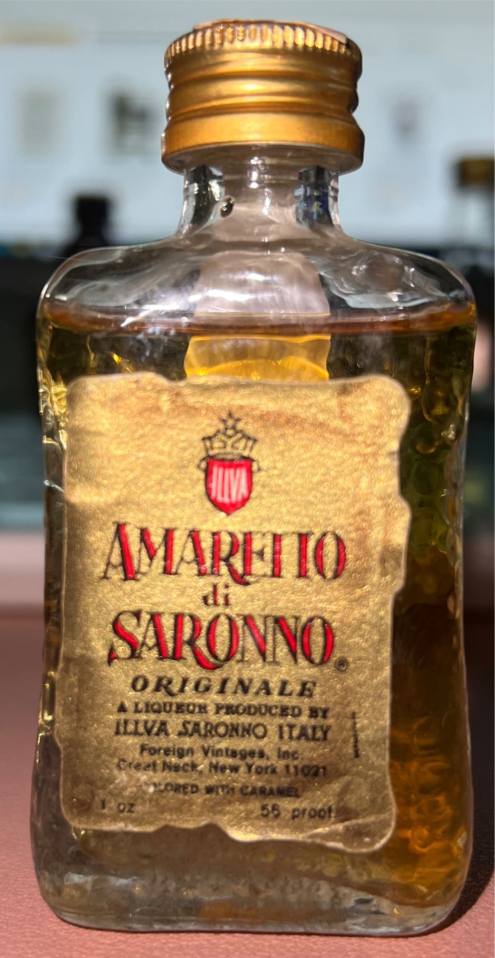 Amaretto Di Saronno - Illva Saronno (50 mL) alcohol collectible - Main Image 2