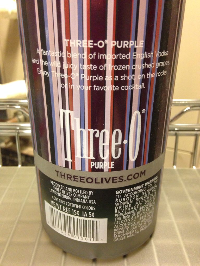 Three Olives Purple - Three Olives (1L) alcohol collectible - Main Image 2