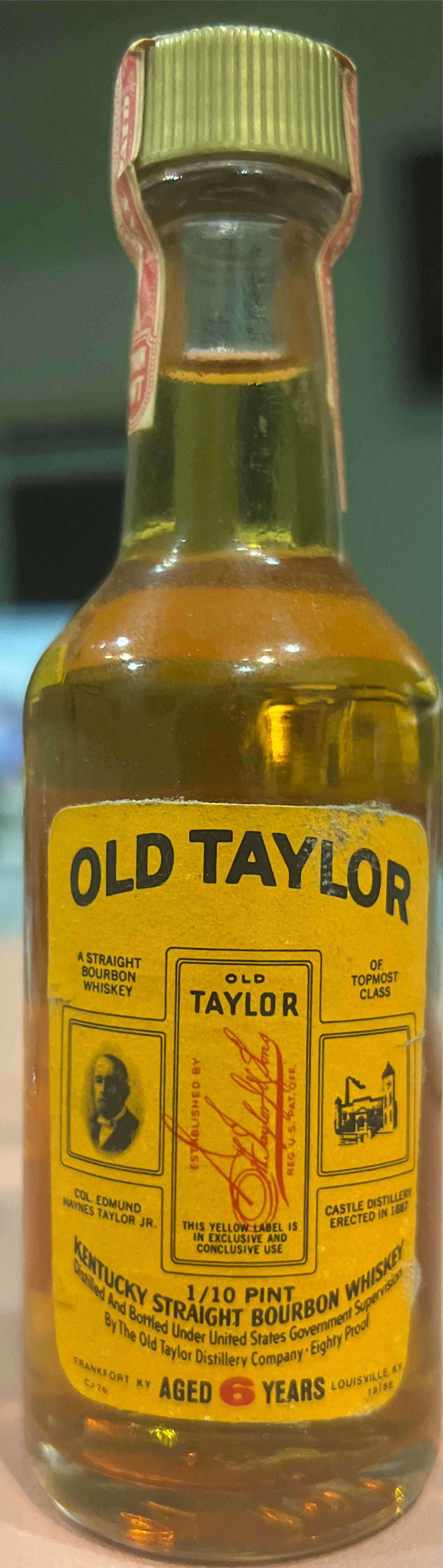 Old Taylor - The Old Taylor Distillery (50 mL) alcohol collectible - Main Image 2