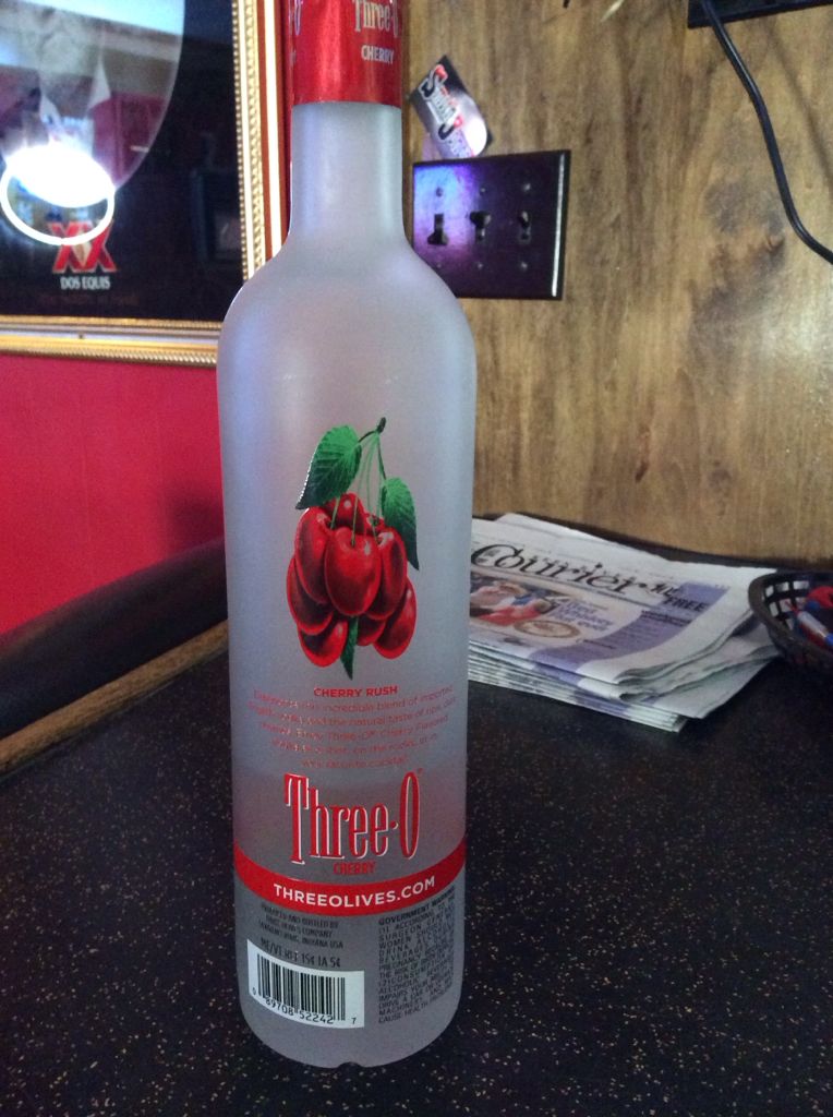 Three Olives Cherry Vodka - Three Olives Comp (1L) alcohol collectible - Main Image 2