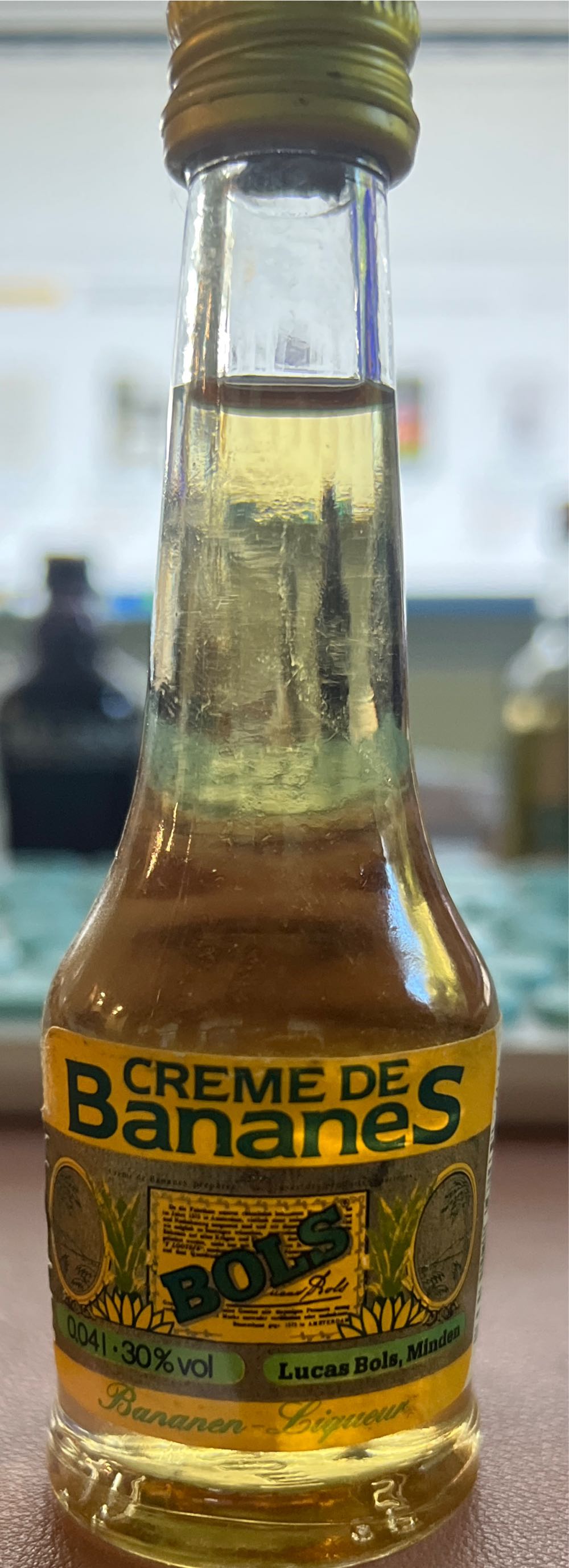 Bols Creme De Banane - Lucas Bols (750 mL) alcohol collectible - Main Image 2