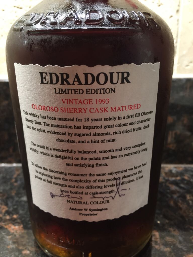 The Edradour  Single Highland Malt Scotch Whisky 10yo - Edradour Distillery Company, Ltd. (700 mL) alcohol collectible - Main Image 2