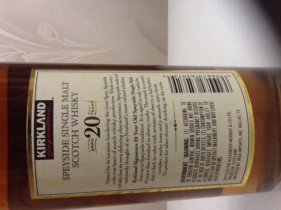 Speyside 20 Year Single Malt - Alexander Murray (750 mL) alcohol collectible - Main Image 2