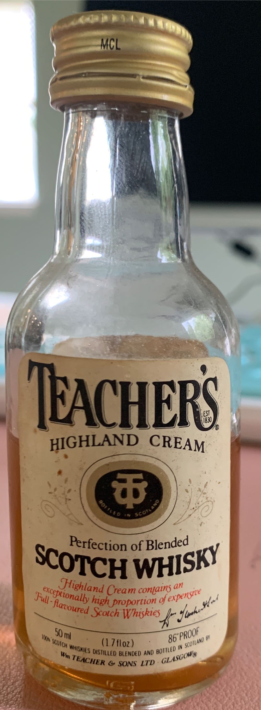 Teachers Highland Cream - Wm Teacher Sons Ltd (1L) alcohol collectible - Main Image 2