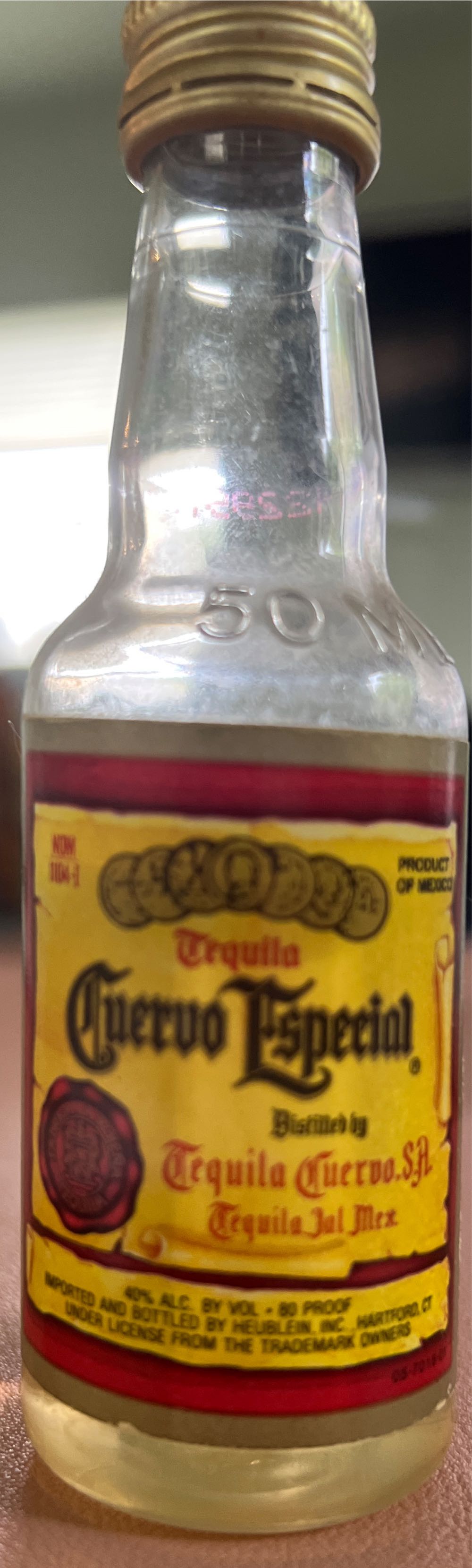 Jose Cuervo Especial - Heublein (50mL) alcohol collectible - Main Image 2