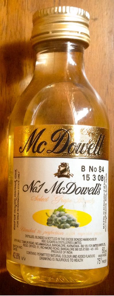 No.1 Mc Dowell’s - United Spirits Ltd (60 mL) alcohol collectible - Main Image 1