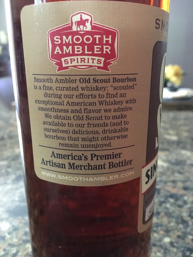 Old Scout 6yr - Smooth Ambler (750mL) alcohol collectible - Main Image 2
