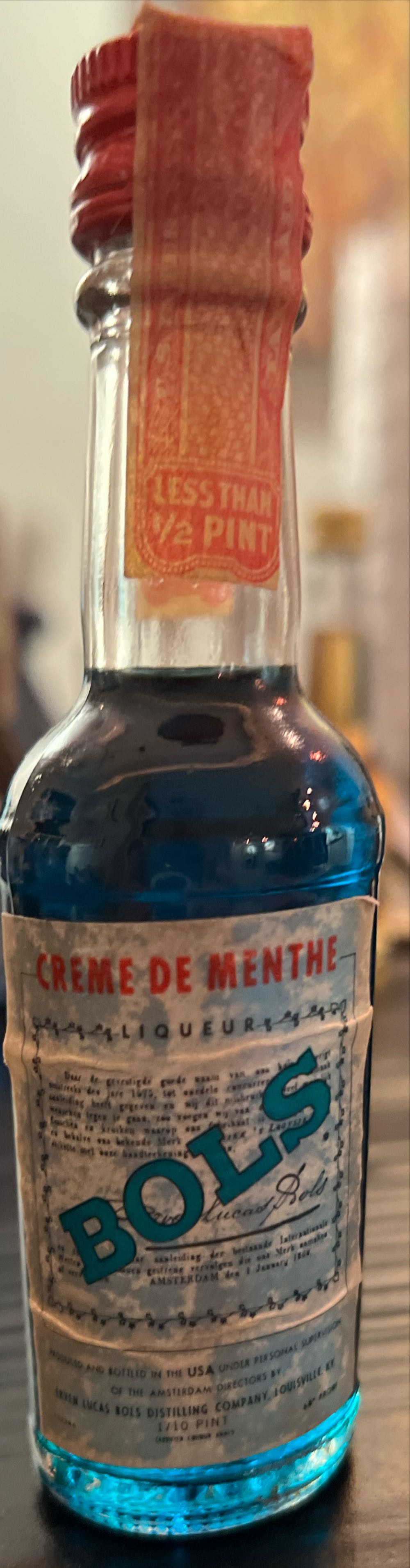 Bols Creme De Menthe - Bol’s (1L) alcohol collectible - Main Image 4