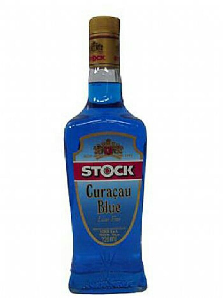 stock curaçau blue - licor (50) alcohol collectible - Main Image 2