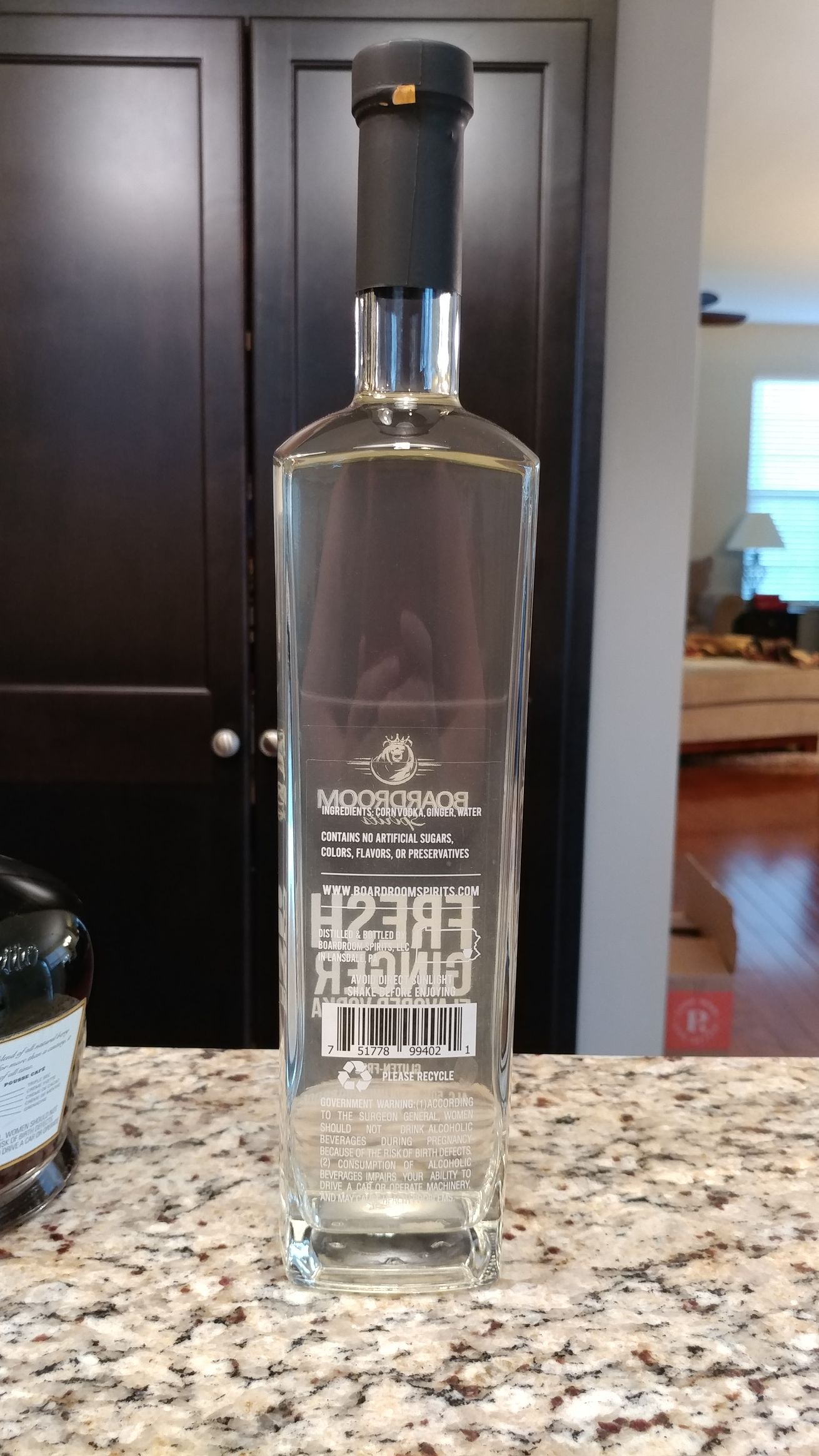 Ginger Infused Vodka - Boardroom (750 mL) alcohol collectible - Main Image 2