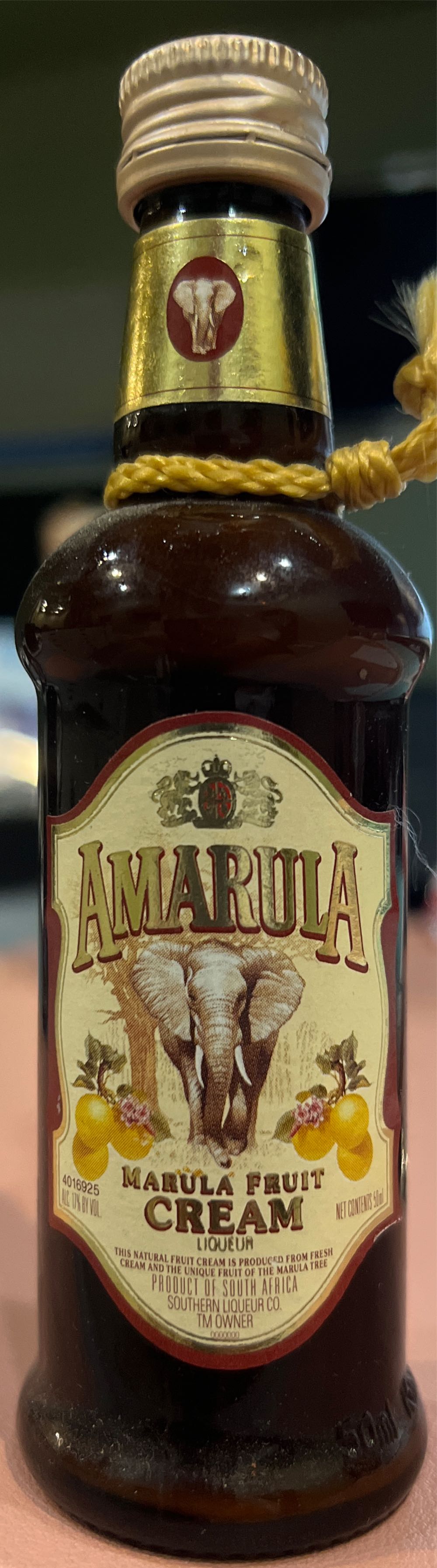 Amarula - Southern Liqueur Co. (50 mL) alcohol collectible - Main Image 2