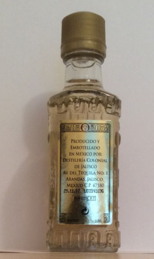 Olmeca Gold - Distilleria Colonial De Jalisco, Mexico (50 mL) alcohol collectible - Main Image 2