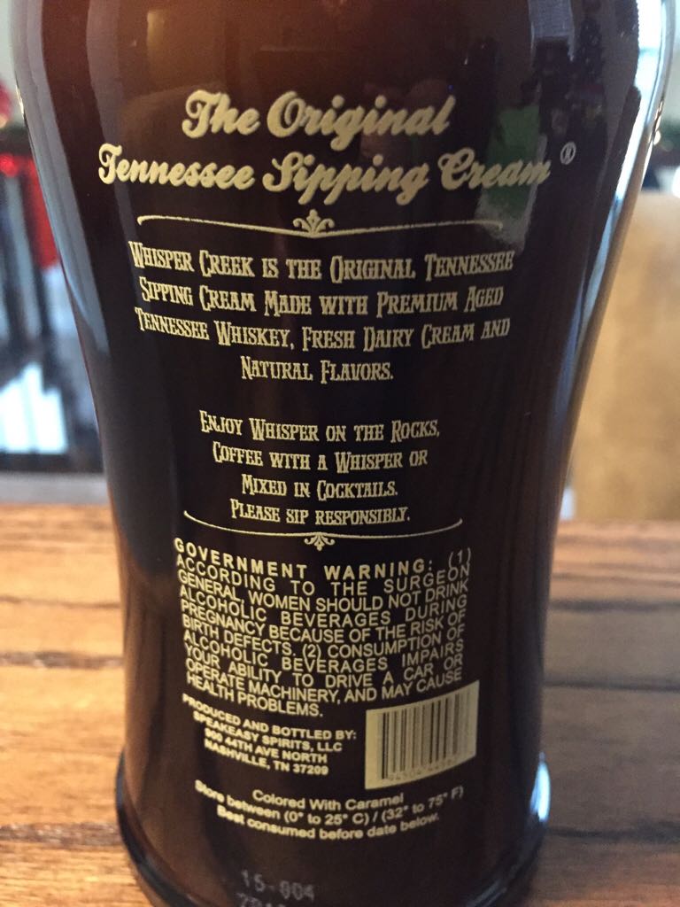 Whisper Creek - Speakeasy Spirits (750 mL) alcohol collectible - Main Image 2