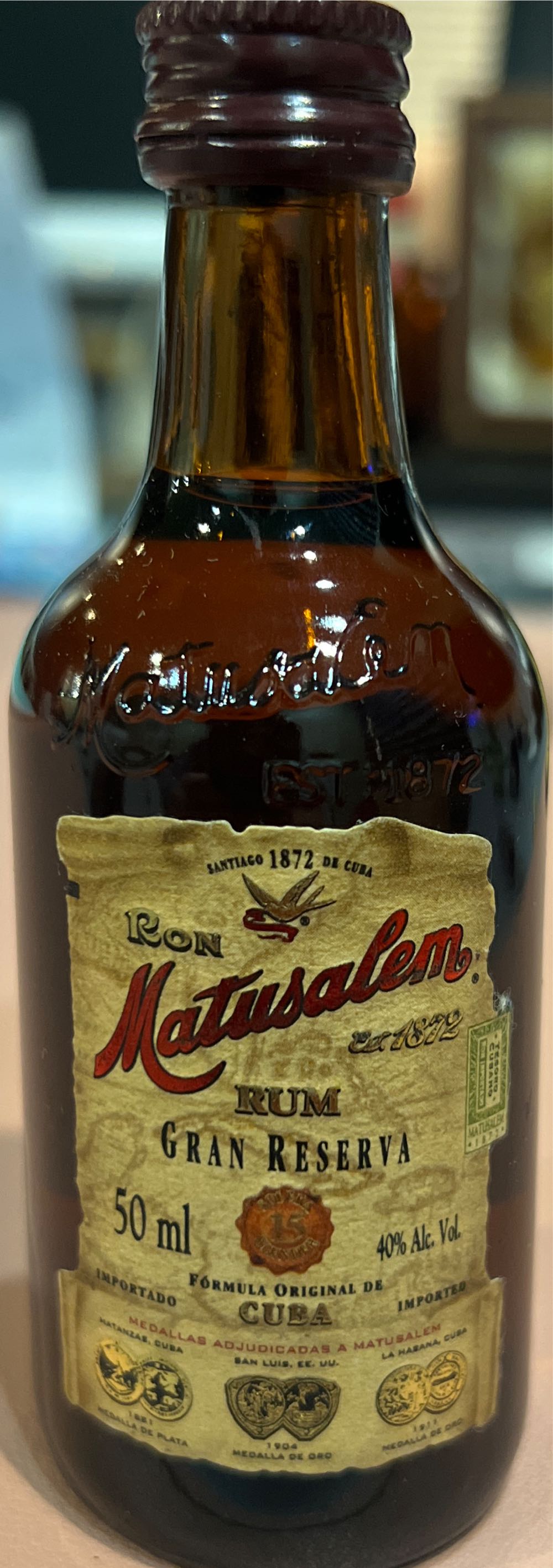 Ron Matusalem Rum - Ron Matusalem (750 mL) alcohol collectible - Main Image 3