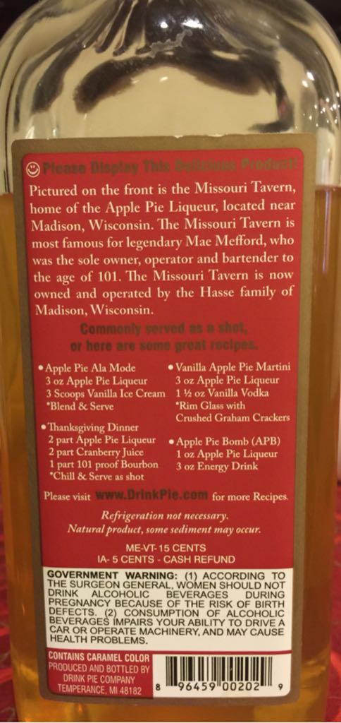 Travis Hasses Apple Pie Liqueur - Travis Hasses (750 mL) alcohol collectible - Main Image 2