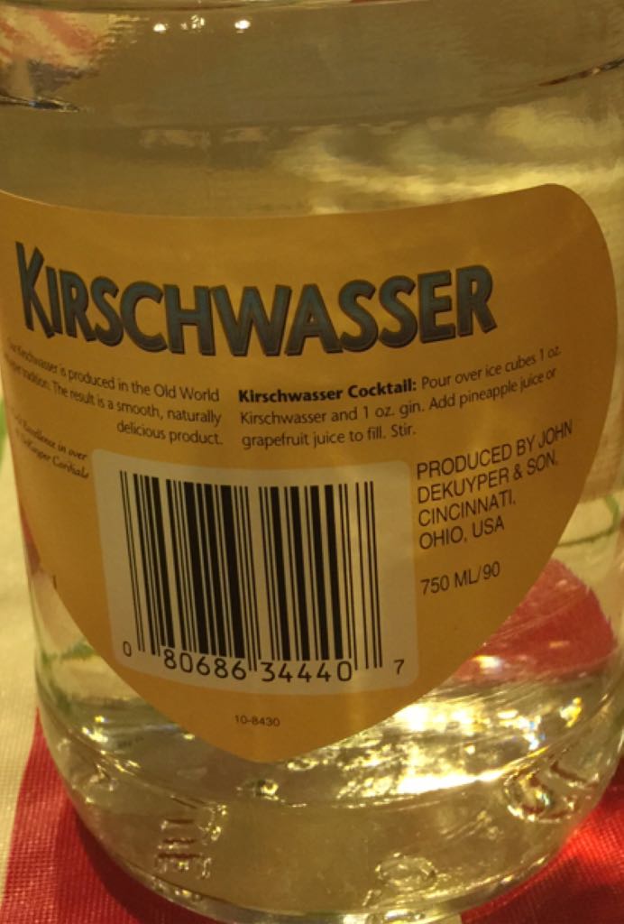 Dekuyper Kirschwasser Flavored Brandy - De Kuyper (700 mL) alcohol collectible - Main Image 2