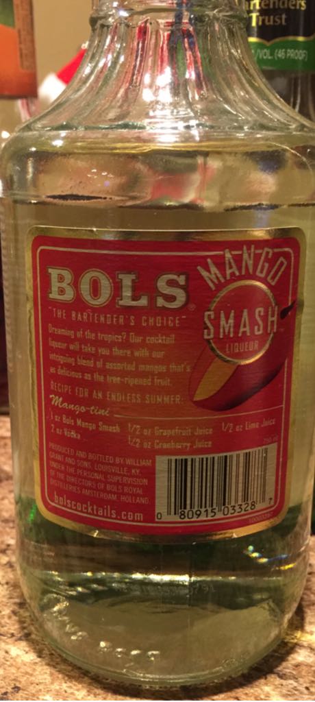 Bols Mango Smash Liqueur - Bols Royal Distilleries (750 mL) alcohol collectible - Main Image 2