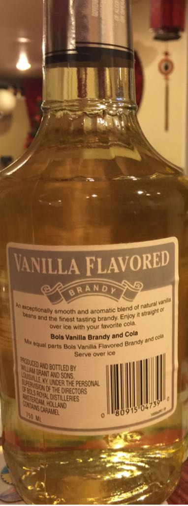 Bols Vanilla Brandy - Bols Royal Distilleries (750 mL) alcohol collectible - Main Image 2