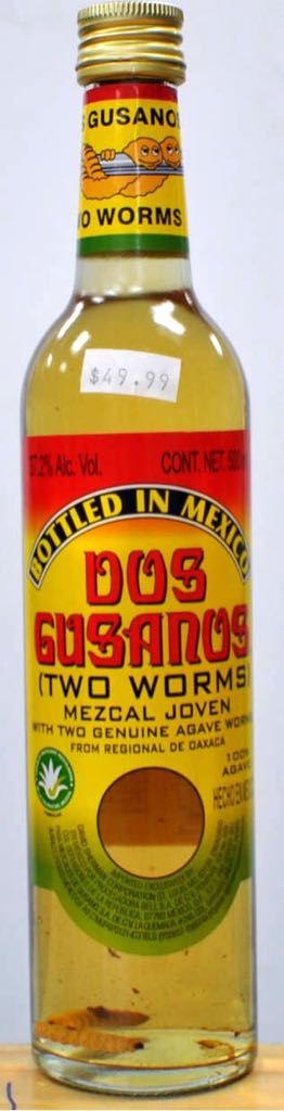 Dos Gusanos Tequila  - Mexico (750 mL) alcohol collectible - Main Image 1