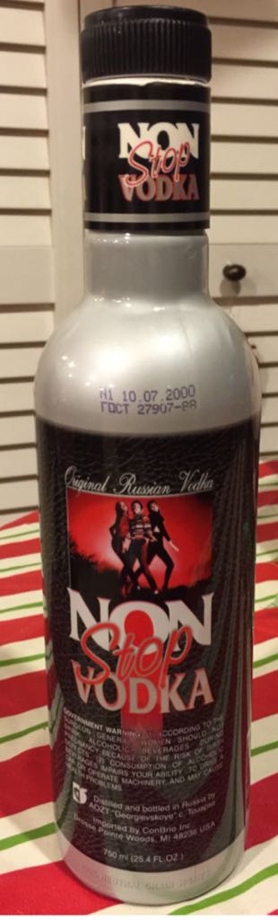Non Stop Vodka - Russia (750 mL) alcohol collectible - Main Image 2