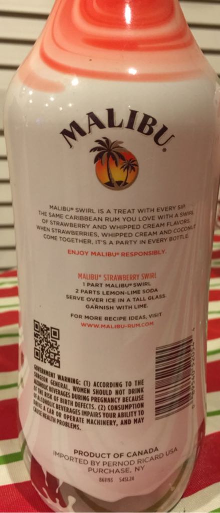 Malibu Swirl - Malibu (750 mL) alcohol collectible - Main Image 2