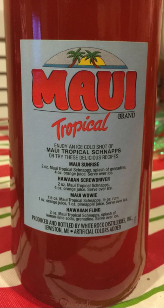 Maui Tropical Schnapps - Maui Brand (750 mL) alcohol collectible - Main Image 2