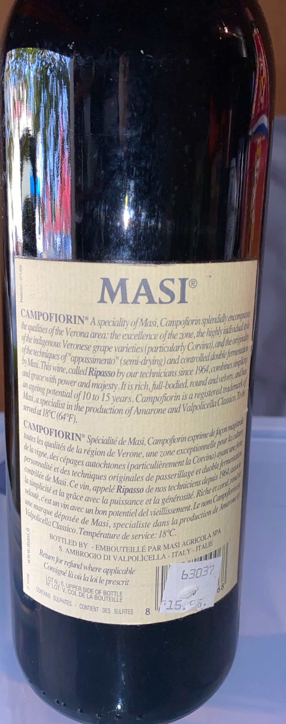 Masi Campofiorin - Masi (750 mL) alcohol collectible - Main Image 2