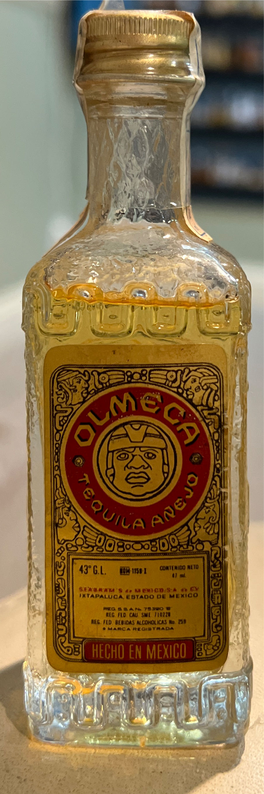 Olmeca Tequila Anejo - Pernod Ricard (750 mL) alcohol collectible - Main Image 2